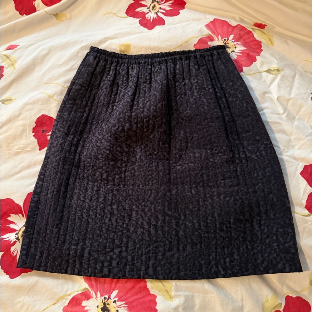 Kiss of the Wolf Quilted Silk Skirt